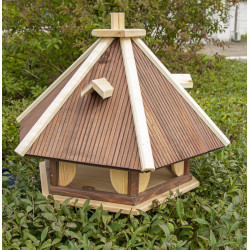 Karmnik dla ptaków SOLIDNY drewniany RUDZIK III