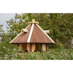 Karmnik dla ptaków SOLIDNY drewniany RUDZIK III