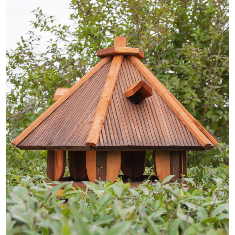 Karmnik dla ptaków SOLIDNY drewniany RUDZIK IV