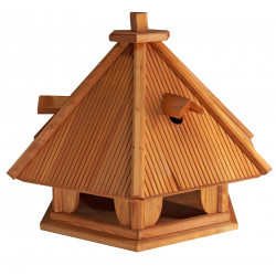 Karmnik dla ptaków SOLIDNY drewniany RUDZIK V