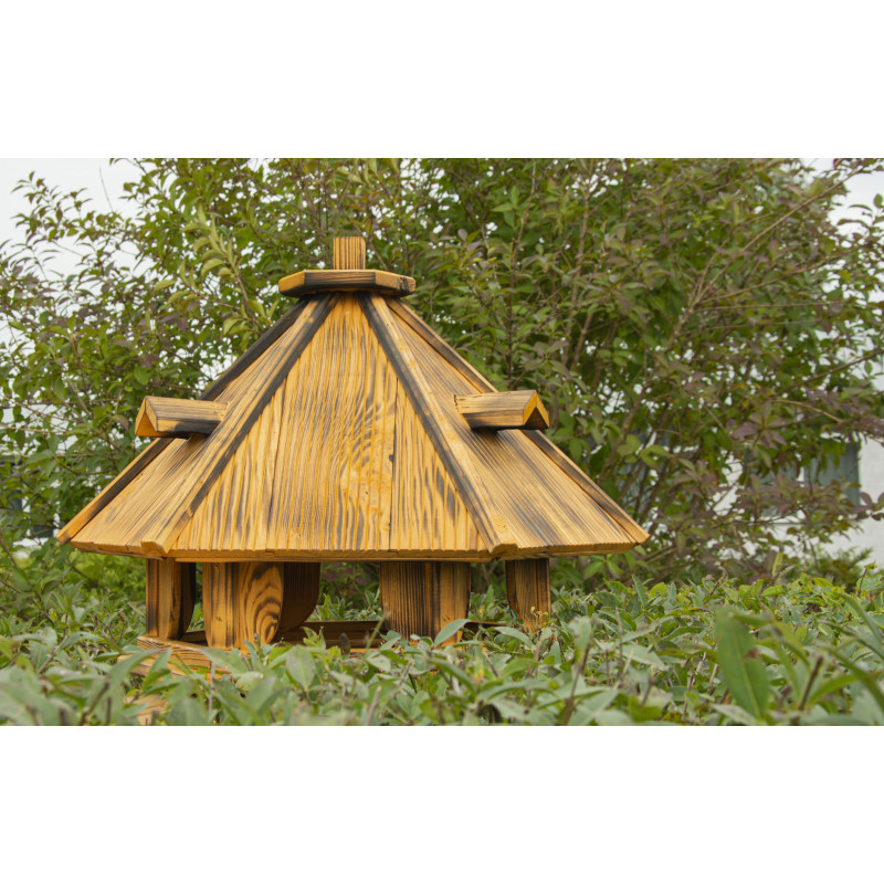 Karmnik dla ptaków SOLIDNY drewniany RUDZIK VII