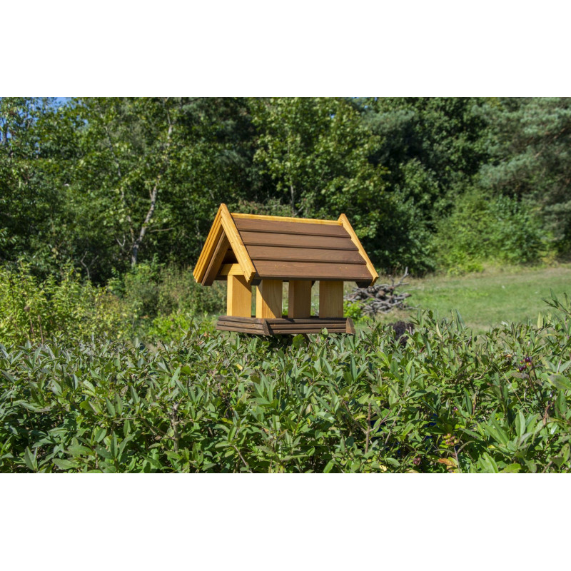 Karmnik dla ptaków SOLIDNY drewniany GIL II