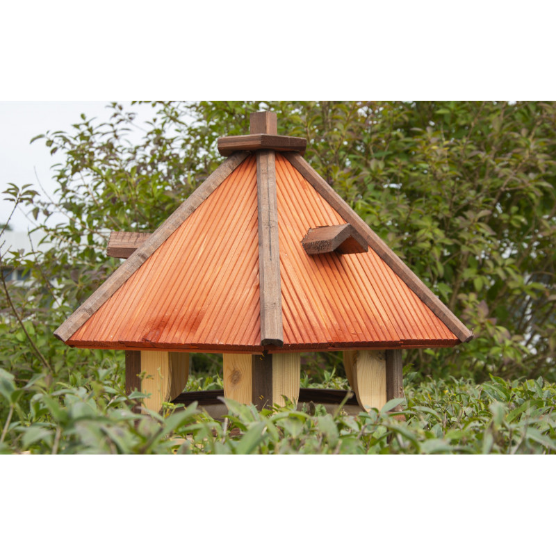 Karmnik dla ptaków SOLIDNY drewniany RUDZIK IX