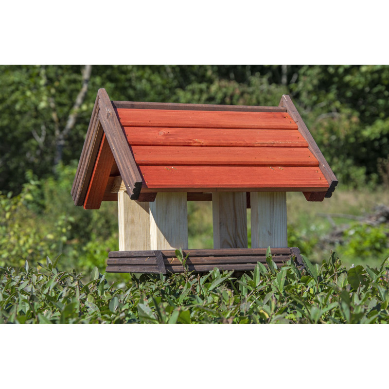 Karmnik dla ptaków SOLIDNY drewniany GIL VIII