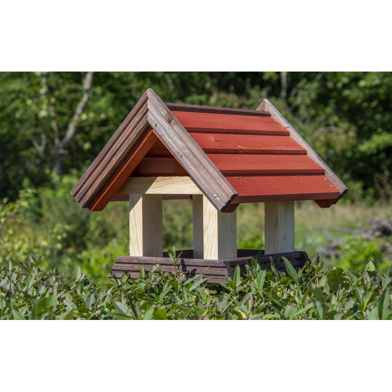 Karmnik dla ptaków SOLIDNY drewniany GIL VIII