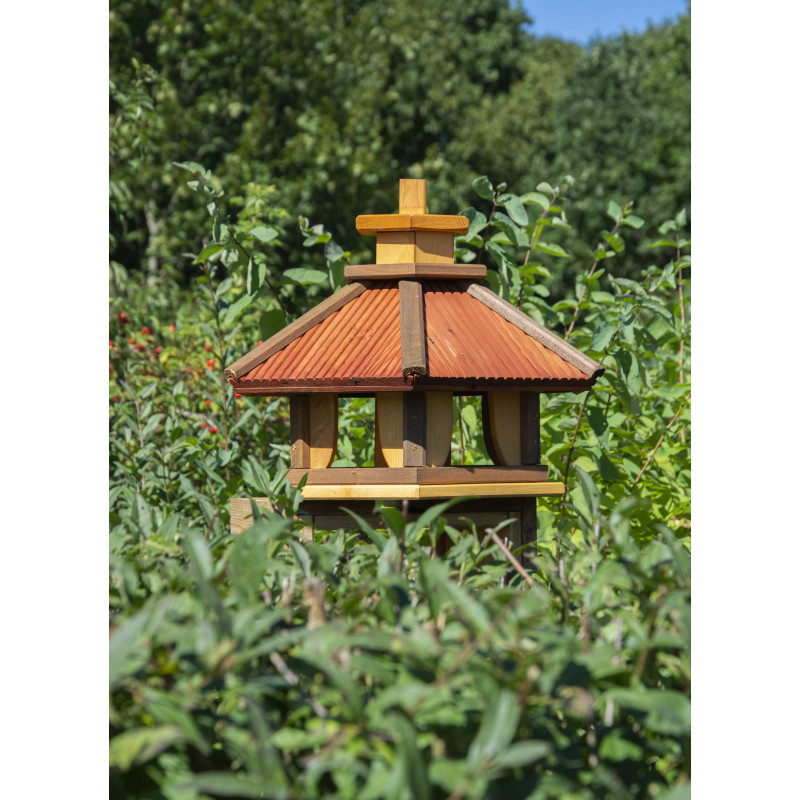 Karmnik dla ptaków SOLIDNY drewniany SIKORKA I