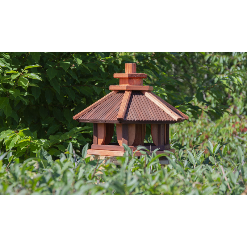 Karmnik dla ptaków SOLIDNY drewniany SIKORKA IV