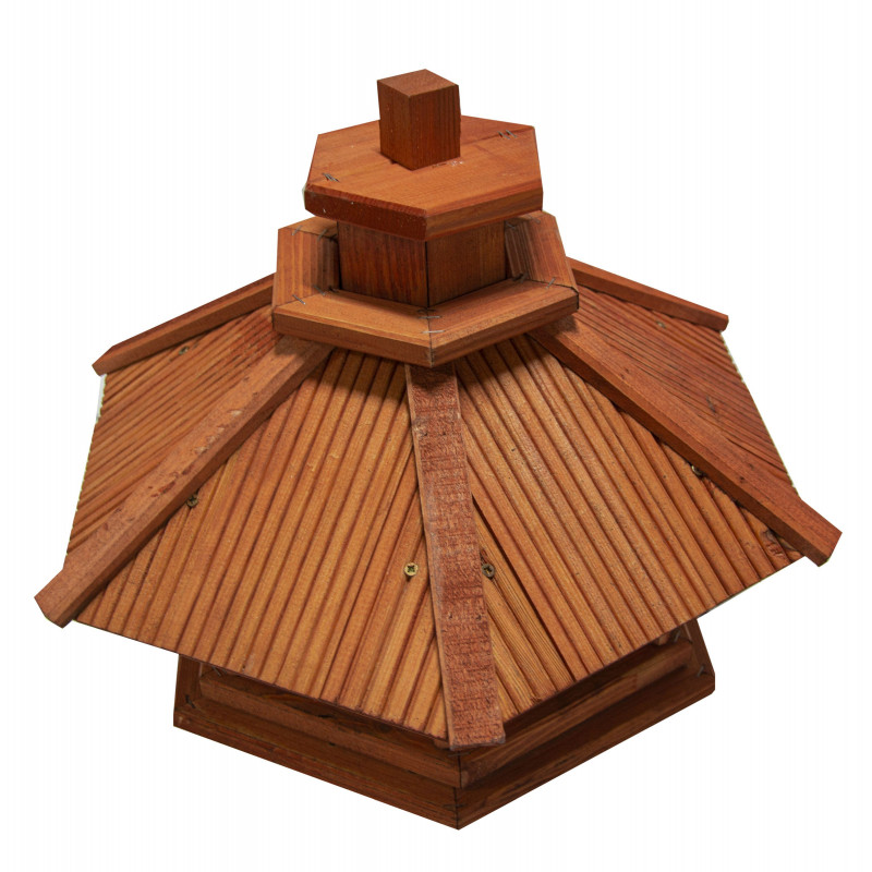 Karmnik dla ptaków SOLIDNY drewniany SIKORKA V