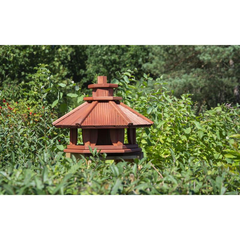 Karmnik dla ptaków SOLIDNY drewniany SIKORKA VI