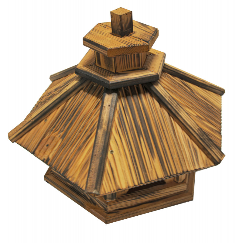 Karmnik dla ptaków SOLIDNY drewniany SIKORKA VII