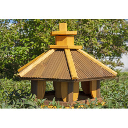 Karmnik dla ptaków SOLIDNY drewniany KOS II