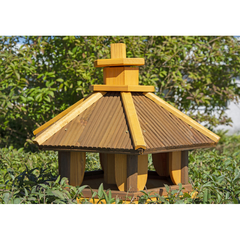 Karmnik dla ptaków SOLIDNY drewniany KOS II