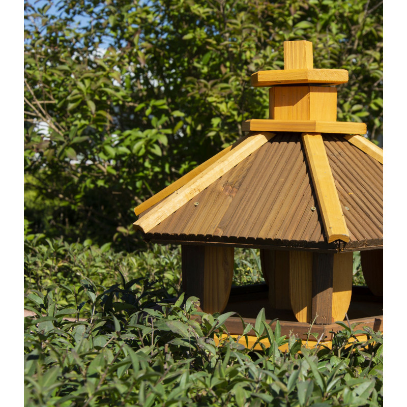 Karmnik dla ptaków SOLIDNY drewniany KOS II