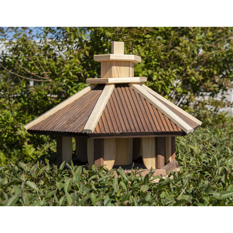 Karmnik dla ptaków SOLIDNY drewniany KOS III