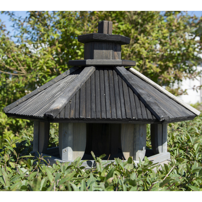 Karmnik dla ptaków WYTRZYMAŁY drewniany KOS VIII