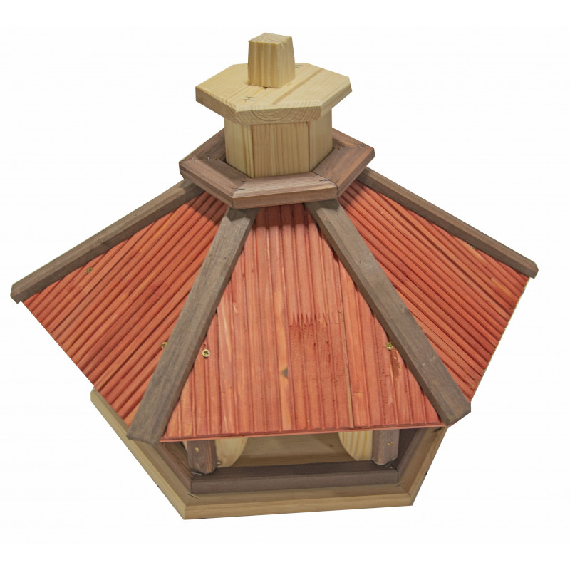 Karmnik dla ptaków WYTRZYMAŁY drewniany KOS IX