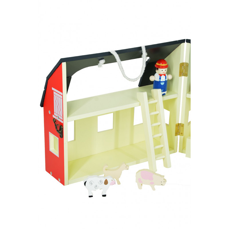 Składana Drewniana Farma Dla Dzieci Zabawka Figurki