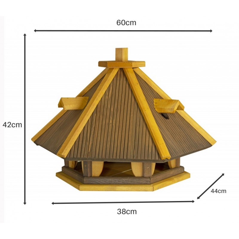 Karmnik dla ptaków DUŻY drewniany KAWKA II Karmnik dla ptaków DUŻY drewniany KAWKA II