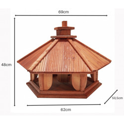 Karmnik dla ptaków DUŻY drewniany KUKUŁKA V