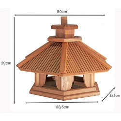 Karmnik dla ptaków SOLIDNY drewniany SIKORKA VI