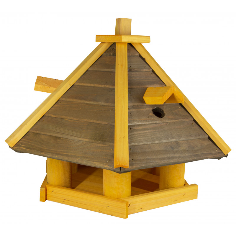 Karmnik dla ptaków SOLIDNY drewniany ZIĘBA II