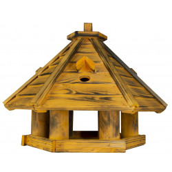Karmnik dla ptaków SOLIDNY drewniany ZIĘBA VII