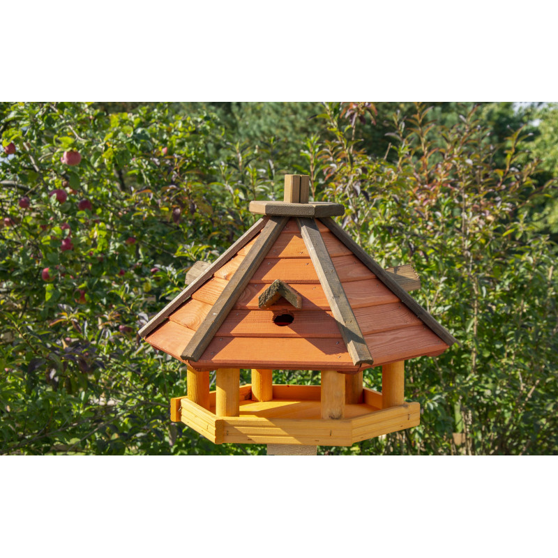 Karmnik dla ptaków SOLIDNY drewniany ŚWIERGOTEK I