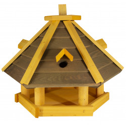 Karmnik dla ptaków SOLIDNY drewniany ŚWIERGOTEK II