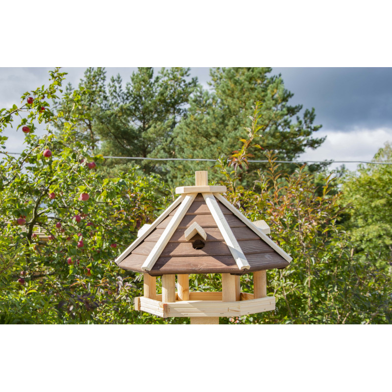 Karmnik dla ptaków drewniany budka ŚWIERGOTEK III