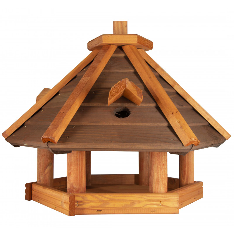 Karmnik dla ptaków SOLIDNY drewniany ŚWIERGOTEK IV