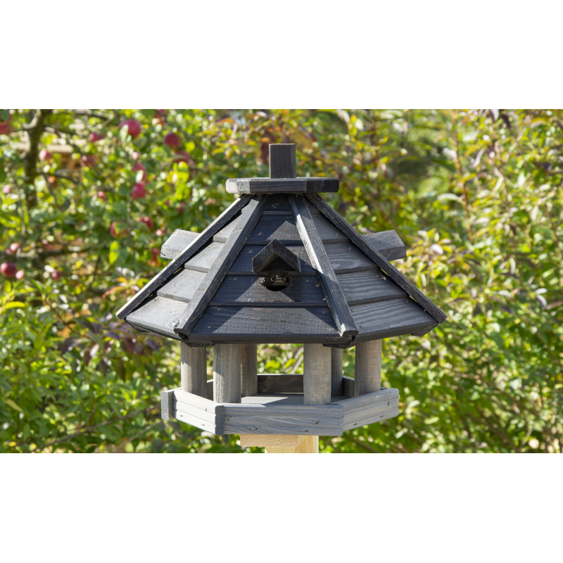 Karmnik dla ptaków SOLIDNY drewniany SZCZYGIEŁ VIII