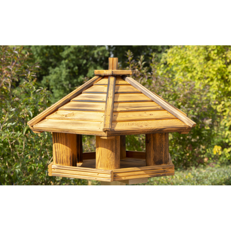 Karmnik dla ptaków DUŻY drewniany WRÓBEL IX