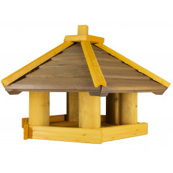 Karmnik dla ptaków SOLIDNY drewniany KOWALIK III