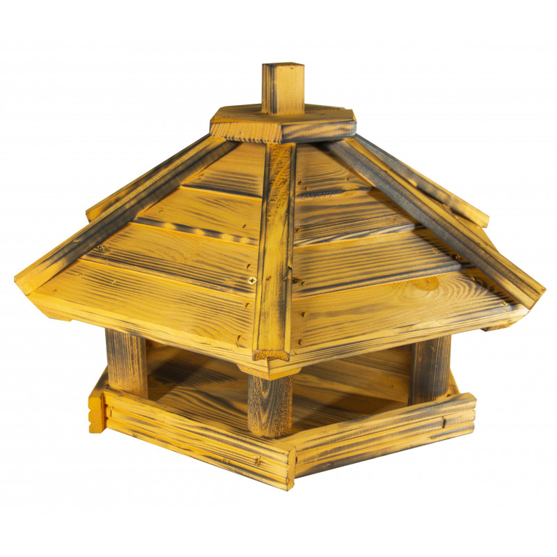 Karmnik dla ptaków SOLIDNY drewniany DROZD I