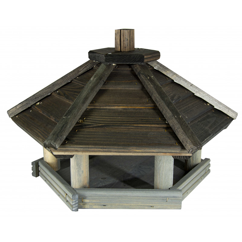 Karmnik dla ptaków SOLIDNY drewniany DROZD II