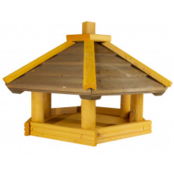 Karmnik dla ptaków SOLIDNY drewniany DROZD III
