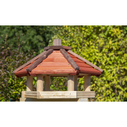 Karmnik dla ptaków SOLIDNY drewniany DROZD VI