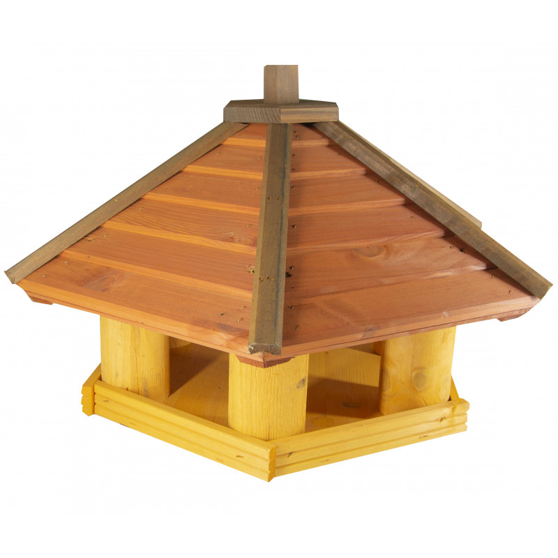 Karmnik dla ptaków SOLIDNY drewniany DROZD IX