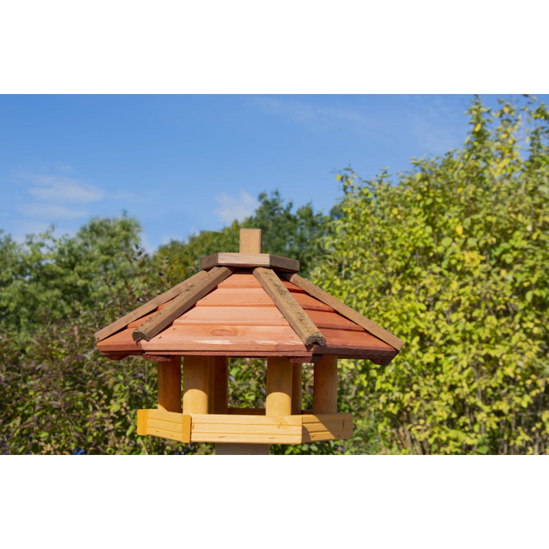 Karmnik dla ptaków drewniany SŁOWIK IX