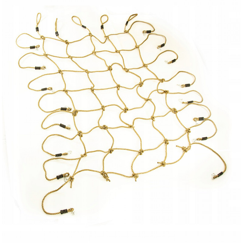 Zestaw akcesoriów na plac zabaw - siatka do wspinaczki 150x200cm lina wspinaczkowa