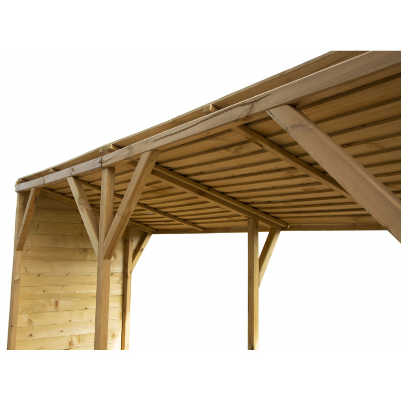 Drewutnia wiata na drewno 278x90x184 cm - 4,63m3