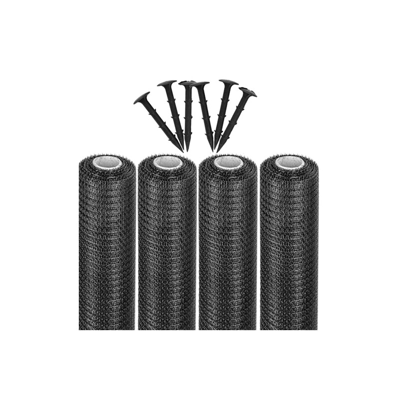 Siatka na krety 4 rolki 2x100m + kołki 400 szt. 30g/m2