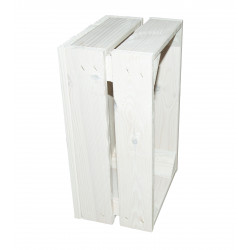 Skrzynka drewniana biała dekoracyjna 32x20x14 cm
