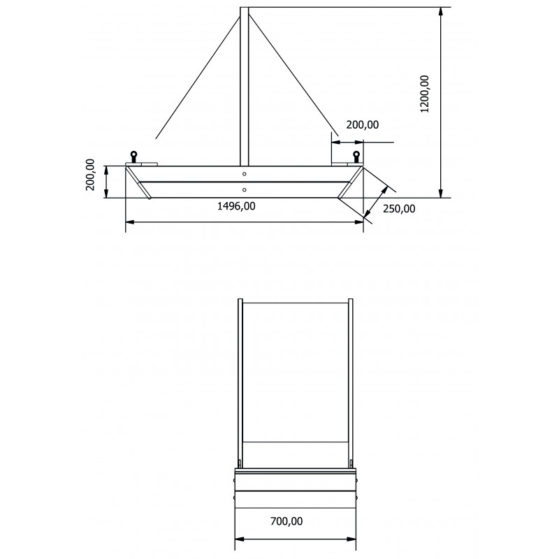 Piaskownica łódka dla dzieci drewniana impregnowana 150x70x120 cm