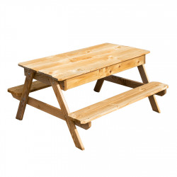Stolik piknikowy z piaskownicą 2w1 dla dzieci drewniany piaskownica