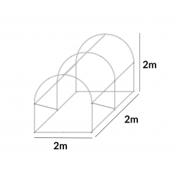 Stelaż Do Tunelu Szklarniowego Szkielet 2x2m