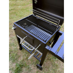 Grill węglowy 61,5x46x100 cm z żeliwnym rusztem