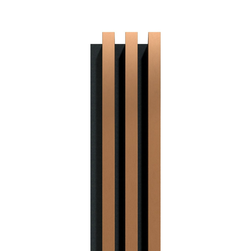 Lamel Ścienny Miedź 2650X131 WL.30X40 Panel Filc Czarny