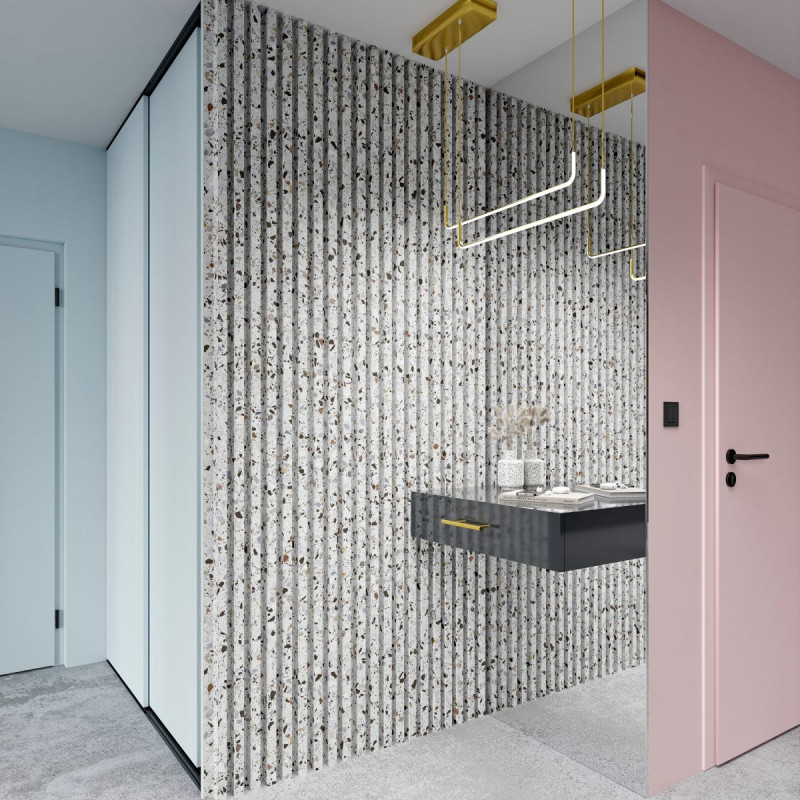 Lamel ścienny Terrazo 2650X131 WL.30X40 HDF Terrazo