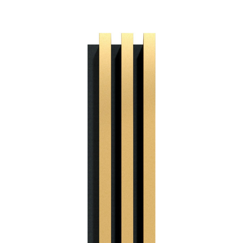 Lamel ścienny Złoty 2650X131 WL.30X40 Panel Filc Czarny